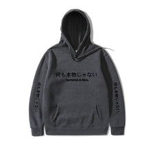 Charger l'image dans la galerie, Hoodie Riba Pull Hoodies Mangas Kimono Japonais Gris 2 XXXL