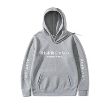 Charger l'image dans la galerie, Hoodie Riba Pull Hoodies Mangas Kimono Japonais Gris clair 1 XXXL