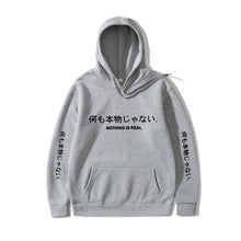 Charger l'image dans la galerie, Hoodie Riba Pull Hoodies Mangas Kimono Japonais Gris clair 2 L