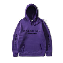 Charger l'image dans la galerie, Hoodie Riba Pull Hoodies Mangas Kimono Japonais Mauve 2 XXL