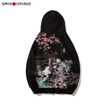 Charger l'image dans la galerie, Hoodie Sakura Pull Hoodies Mangas Kimono Japonais Noir 3XL