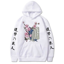 Charger l'image dans la galerie, Hoodie Titans Pull Hoodies Mangas Kimono Japonais Blanc XXL