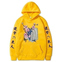 Charger l'image dans la galerie, Hoodie Titans Pull Hoodies Mangas Kimono Japonais Jaune XXL
