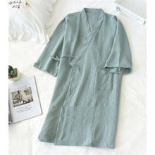 Charger l'image dans la galerie, Jinbei Lune Jinbei mixte Kimonojaponais Femme Bleu clair M