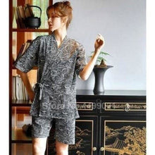 Charger l'image dans la galerie, Jinbei Vagues Pyjama Jinbei Femme Kimonojaponais