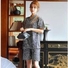 Charger l&#39;image dans la galerie, Jinbei Vagues Pyjama Jinbei Femme Kimonojaponais 
