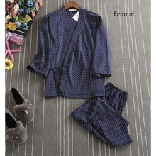 Charger l'image dans la galerie, Jinbei Zhen Pyjama Jinbei Femme Kimono Japonais