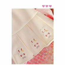 Charger l'image dans la galerie, JUPE KAWAII PLISSÉE LOLITA IMPRESSION LAPIN MIGNON - Kimono Japonais