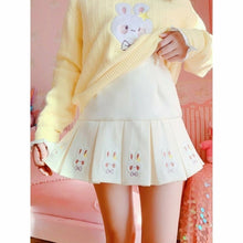 Charger l'image dans la galerie, JUPE KAWAII PLISSÉE LOLITA IMPRESSION LAPIN MIGNON - Kimono Japonais