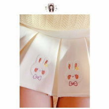 Charger l'image dans la galerie, JUPE KAWAII PLISSÉE LOLITA IMPRESSION LAPIN MIGNON - Kimono Japonais