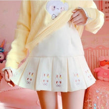 Charger l'image dans la galerie, JUPE KAWAII PLISSÉE LOLITA IMPRESSION LAPIN MIGNON - Kimono Japonais