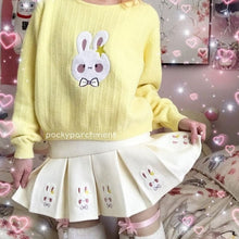 Charger l'image dans la galerie, JUPE KAWAII PLISSÉE LOLITA IMPRESSION LAPIN MIGNON - Kimono Japonais
