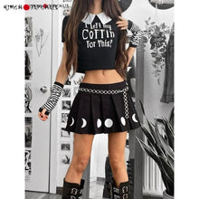 Charger l'image dans la galerie, JUPE KAWAII PLISSÉE PHASE DE LUNE - Kimono Japonais