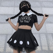 Charger l'image dans la galerie, JUPE KAWAII PLISSÉE PHASE DE LUNE - Kimono Japonais