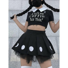 Charger l'image dans la galerie, JUPE KAWAII PLISSÉE PHASE DE LUNE - Kimono Japonais