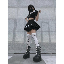 Charger l'image dans la galerie, JUPE KAWAII PLISSÉE PHASE DE LUNE - Kimono Japonais