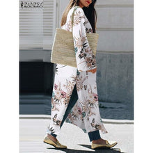 Charger l'image dans la galerie, Kimono Femme Blanc Floral Urbain