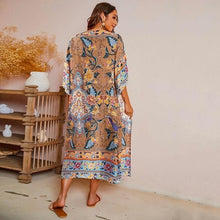 Charger l'image dans la galerie, KIMONO FEMME FLORAL HIPPY - Kimono Japonais
