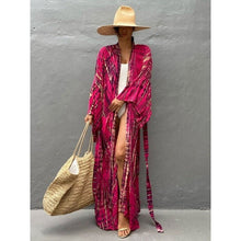 Charger l'image dans la galerie, KIMONO FEMME FRAMBOISE