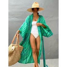 Charger l'image dans la galerie, Kimono Femme Lagon - Kimono Japonais