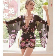 Charger l'image dans la galerie, Kimono Femme Sexy ´'Hanami´´ Kimono sexy Kimonojaponais