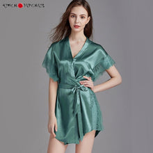 Charger l'image dans la galerie, Kimono Femme Turquoise Séductrice - Kimono Japonais