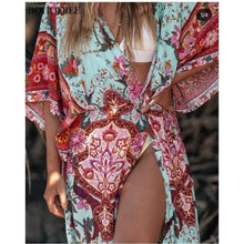 Charger l'image dans la galerie, KIMONO FEMME VINTAGE BOHEME - Kimono Japonais