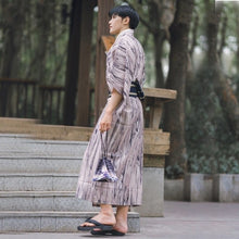 Charger l'image dans la galerie, Kimono Homme Rayures Artistiques - Kimono Japonais