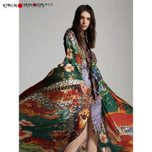 Charger l'image dans la galerie, KIMONO JAPONAIS WOODSTOCK POUR FEMME - Kimono Japonais