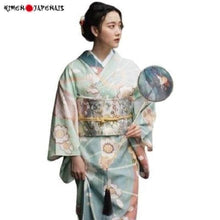 Charger l'image dans la galerie, Kimono Lotus Kimono Femme Kimono Japonais