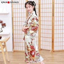 Charger l'image dans la galerie, Kimono Traditionnel enfant ´Joie´ Kimono Femme Kimonojaponais S
