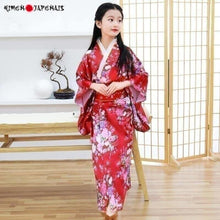 Charger l'image dans la galerie, Kimono Traditionnel enfant ´Sourire´ Kimono Femme Kimonojaponais