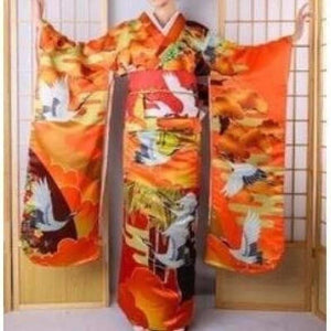 Kimono Traditionnel Fujiko Kimono Femme Kimono Japonais 