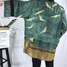 Charger l'image dans la galerie, Kimono Veste Grues Poésie - Kimono Japonais