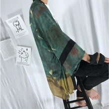 Charger l&#39;image dans la galerie, Kimono Veste Grues Poésie - Kimono Japonais

