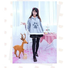 Charger l'image dans la galerie, Manteau Japonais polaire Kawaii style Neko Atsume - Kimono Japonais