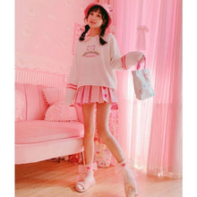 Charger l'image dans la galerie, Mini-jupe Kawaii Japonaise Harajuku Quatre cœurs - Kimono Japonais