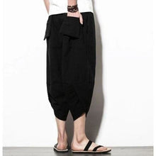 Charger l'image dans la galerie, Pantacourt Black Carpe Koi Pantalon court Mixte Kimonojaponais