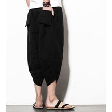 Charger l'image dans la galerie, Pantacourt Kimono Noir Carpe Koi du Japon Kimonojaponais