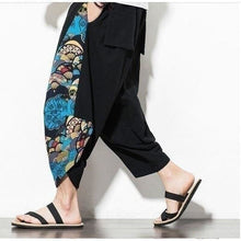 Charger l'image dans la galerie, Pantalon Vagues d'Asie Pantalon long Mixte Kimonojaponais