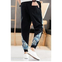 Charger l'image dans la galerie, Pantalon Vagues d'Asie Pantalon long Mixte Kimonojaponais