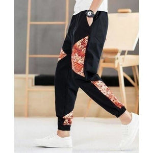 Pantalon Vagues d'Asie Pantalon long Mixte Kimonojaponais 