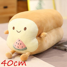 Charger l'image dans la galerie, Peluche Kawaii Pain de Mie avec un adorable motif animal ou fruit au centre.