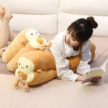 Charger l'image dans la galerie, Peluche Kawaii Pain de Mie avec un adorable motif animal ou fruit au centre.