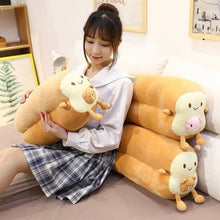 Charger l'image dans la galerie, Peluche Kawaii Pain de Mie avec un adorable motif animal ou fruit au centre.