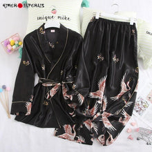 Charger l'image dans la galerie, Pyjama Grues - Kimono Japonais