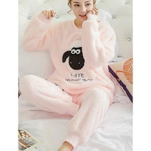 Charger l'image dans la galerie, Pyjama Japonais d´hiver Femme ´´Shaun the sheep´´ Pyjama Jinbei Femme Kimonojaponais