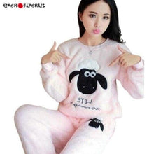 Charger l'image dans la galerie, Pyjama Japonais d´hiver Femme ´´Shaun the sheep´´ Pyjama Jinbei Femme Kimonojaponais