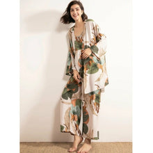 Charger l'image dans la galerie, Pyjama Kimono Femme Satin Safari - Kimono Japonais