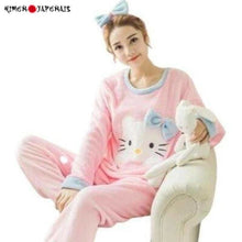 Charger l'image dans la galerie, Pyjama Queen Neko Pyjama Jinbei Femme Kimonojaponais